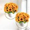 Artificial Sunflowers Silk Flower 6 Bundles Outdoor UV Resistant Fake Wildflowers Spring Decoration Faux Greenery Shrubs Plants for Home Indoor Outside Garden Vase Wedding Decor(Sunflower)